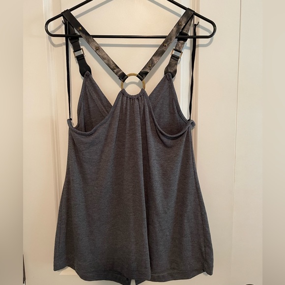 Brand New Faux Leather Studded Button Up Vest With Pockets - Picture 3 of 5